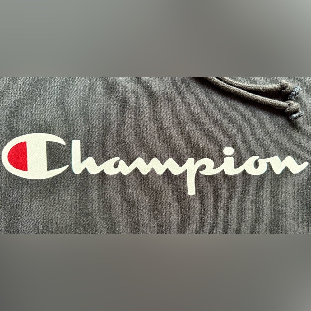 🏆 Champion Authentic Lightweight Hoodie – Black – Men’s 2XL EUC - Picture 3 of 13